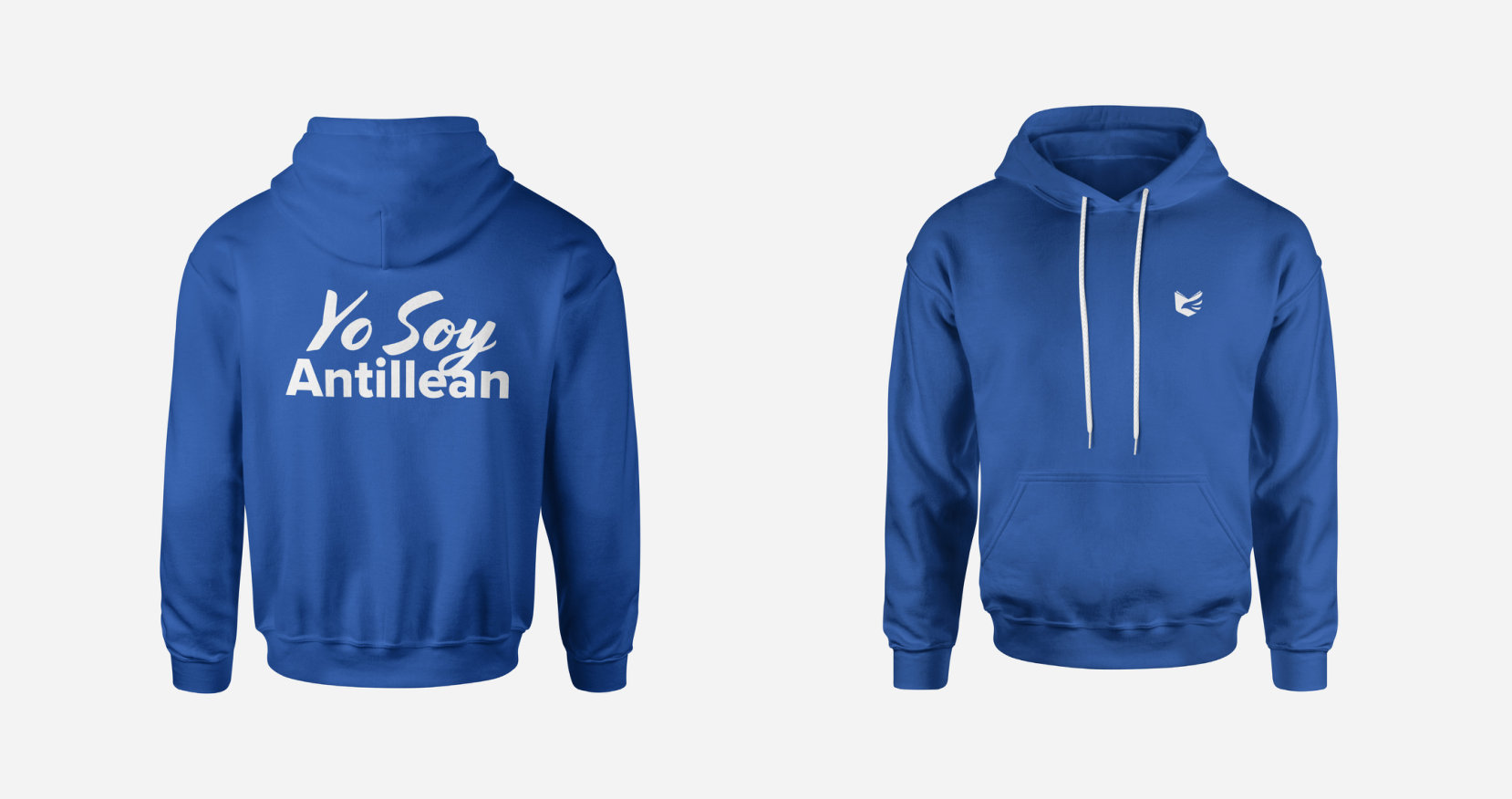Hoodie institucional, vista frontal